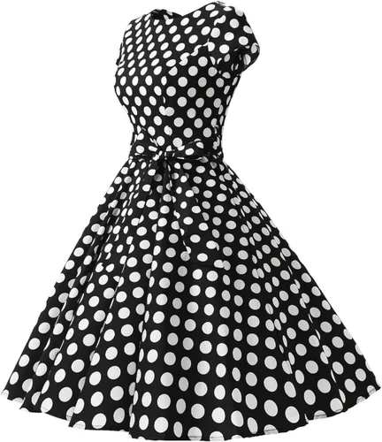 Vista 99 de Dressystar - Vestidos clásicos de fiesta con mangas casquillo, estilo Rockabilly y retro de la década de 1950