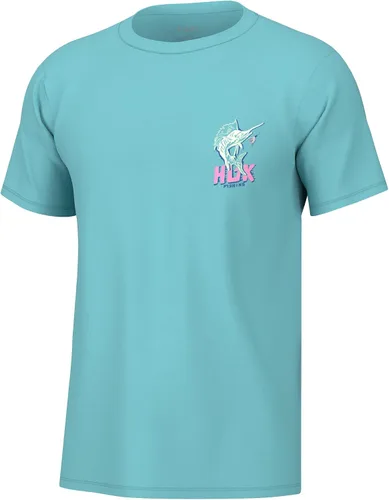 Vista 72 de HUK Mens Fishing Graphic Tee, Performance Short Sleeve, Quick-Dry Bass Bones - Búho nocturno
