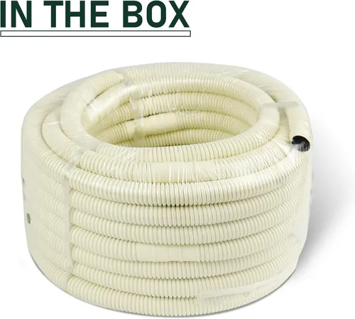 Vista 7 de Flehomo Manguera de drenaje universal de 50 pies para sistemas de bomba de calor de aire acondicionado mini split, tubo de drenaje de aire