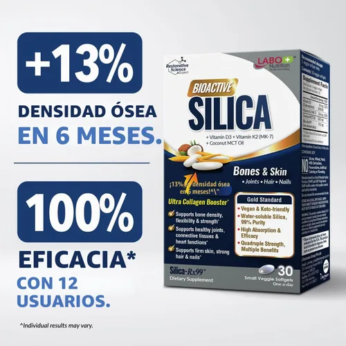 Vista 5 de LABO Nutrition Sílice bioactiva, soporte para huesos, articulaciones