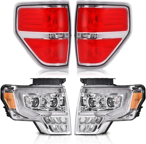 Vista 26 de PIT66 Conjunto de faros y luces traseras para Ford F150 2009-2014