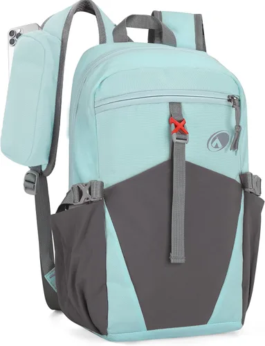 Vista 9 de Mochila de senderismo para niños, pequeña mochila impermeable para Azul