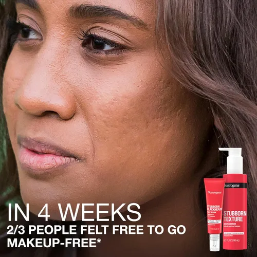 Vista 5 de Neutrogena Stubborn Blackheads - Suero facial diario para acné con ácidos salicílico, glicólico, polihidroxi y mandélico, suero facial sin aceite