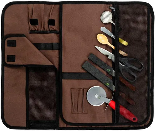 Vista 3 de EVERPRIDE Chef Knife Roll PLUS Juego de protectores de cuchillos (juego de 6 piezas) - Bolsa para cuchillos con capacidad para 10 cuchillos