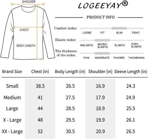 Vista 5 de LOGEEYAR Camisa polo de moda para hombre, de manga larga, ajustada, Henley, ropa de algodón piqué