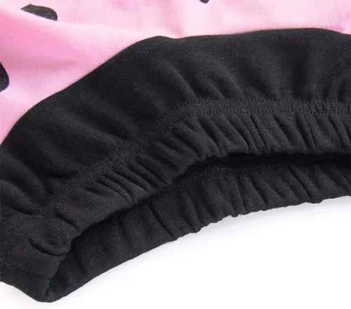 Vista 6 de Conjunto de ropa para niñas con estampado de corazón y polainas