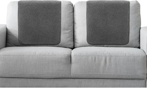 Vista 13 de Frienda 2 piezas de fundas para reposacabezas de sillón reclinable, protector de reposacabezas Sherpa para silla reclinable, sofá, no se desliza