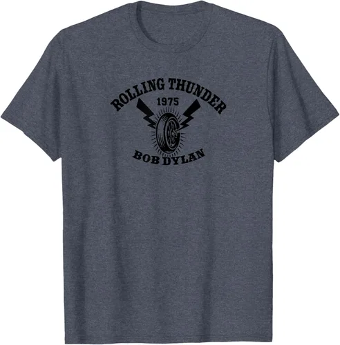 Vista 29 de Bob Dylan - Camiseta Rolling Thunder S Gris Oscuro