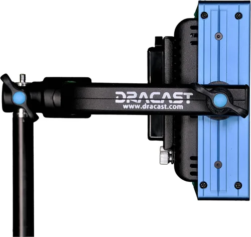 Vista 7 de Dracast Pro Series LED500 Kit de 3 luces LED de luz diurna con placas de batería de montaje en V y soportes de luz