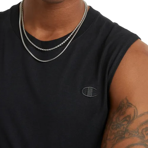 Vista 4 de Champion Camiseta muscular para hombre, sin mangas, camiseta muscular, camiseta clásica para hombre