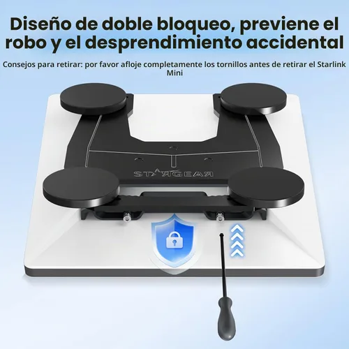 Vista 5 de Starlink - Mini soporte magnético Starlink de 200 libras de alta resistencia con orificios de instalación de imanes ajustables, kit de montaje