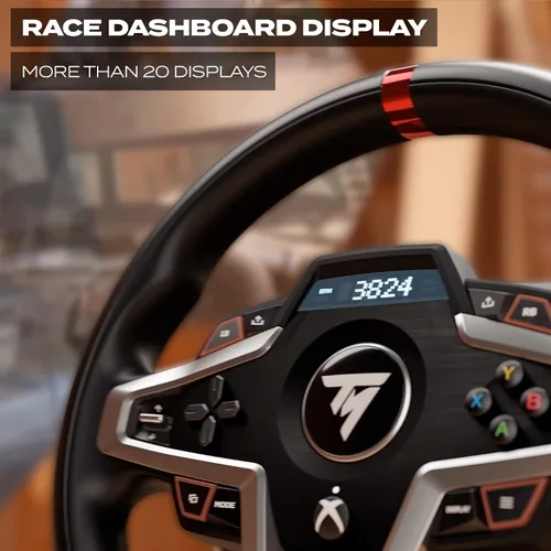 Vista 2 de Thrustmaster T248X Racing Wheel and Magnetic Pedals HYBRID DRIVE Magnetic Paddle Shifters Dynamic Force Feedback Screen with Racing Information XBOX