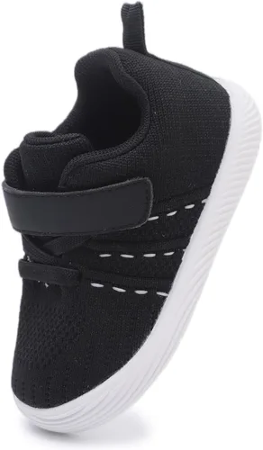 Vista 2 de iSusuJo Zapatos de bebé para niño y niña, zapatos para caminar sin cordones para bebés, zapatos para primeros pasos, 6, 9, 12, 15, 18, 24 meses