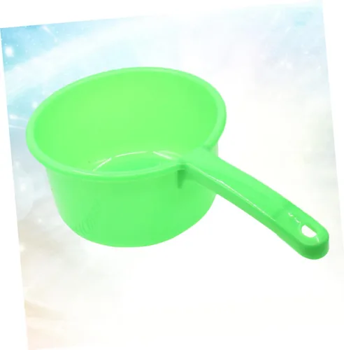 Vista 2 de SHOWERORO Cucharón de agua de plástico con mango largo para baño de cocina y riego de plantas, cuchara versátil para uso doméstico