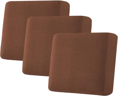 Vista 514 de H.VERSAILTEX Fundas de Cojín de Asiento Individuales Super Elásticas Fundas de Sofá Fundas de Cojín de Sofá Fundas Deslizables Juegos Tela de Sarga