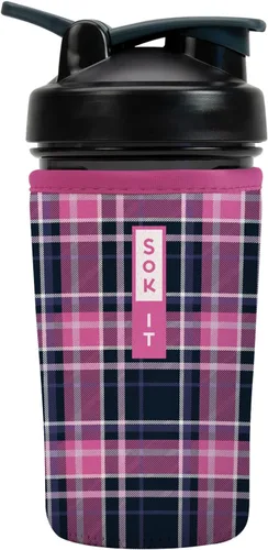 Vista 19 de Sok It BotlSok Botella Mezcladora de Proteínas con Funda Aislante de Neopreno (Floral Abstracto, Se Ajusta a Mezcladoras de 24oz)
