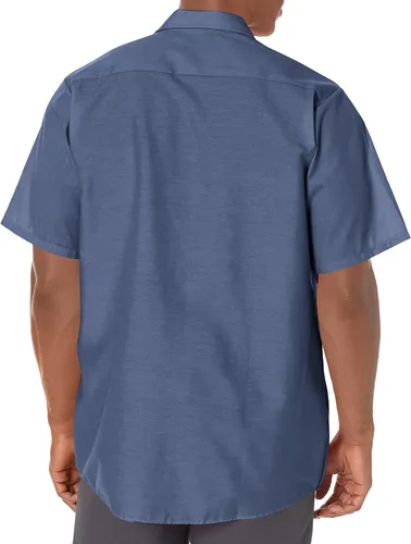 Vista 6 de Red Kap - Camisa de trabajo industrial para hombre, ajuste regular, manga corta