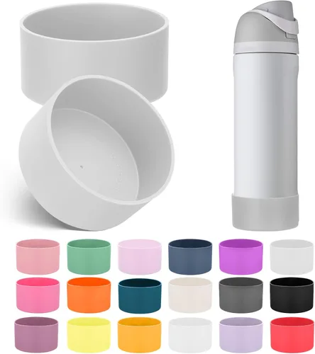 Vista 9 de Mity rain Bota de silicona 2PCS para botella de agua Owala FreeSip Malvavisco tímido
