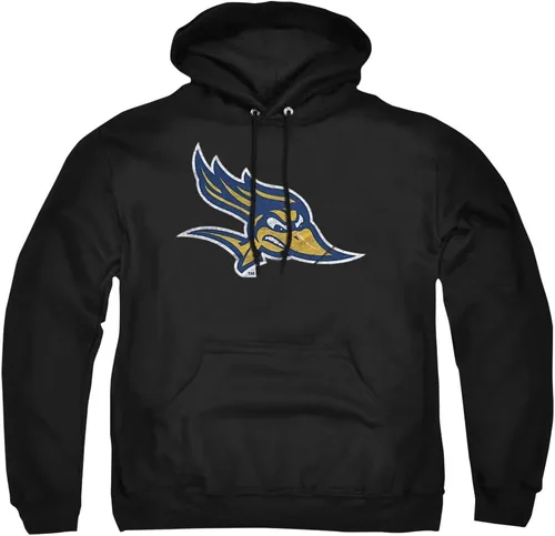 Vista 70 de Distressed College Primary Logo Adult Pullover Hoodie Collection 1 Universidad Estatal de Albany