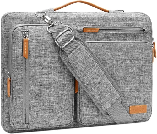 Vista 8 de MOSISO 360 Bolsa de hombro protectora para laptop de 13.3 pulgadas, 13-13.3 pulgadas Azul (Air Blue)
