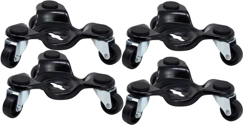 Vista 5 de Rodillos de 3 ruedas 6 pulgadas marca Shepherd Hardware negro 9299