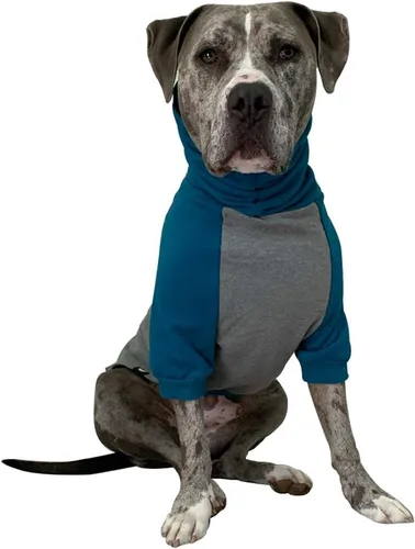 Vista 10 de Tooth & Honey Suéter para perros grandes, ropa cálida de mezcla de algodón para razas grandes, sudadera suave para perros con cuello alto