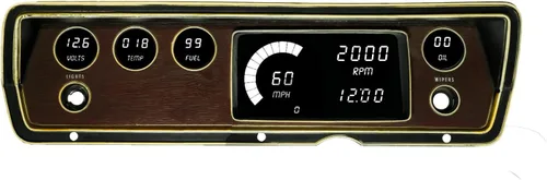Vista 9 de Intellitronix Panel de medidor digital LED para Dodge Duster/Dart (1970-1976) DP1805B (azul)