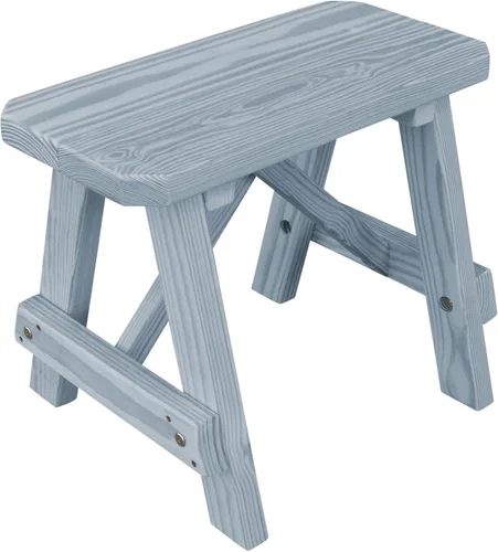 Vista 6 de Furniture Barn USA Pine - Banco tradicional de 2 pies, color negro