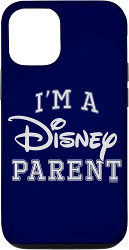 Vista 26 de iPhone 16 Disney I'm A Disney Parent Collegiate Big Text Logo Case