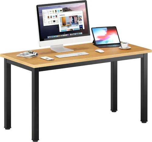 Vista 18 de DlandHome - Escritorio pequeño para computadora de 31.5 pulgadas para oficina en casa, color negro