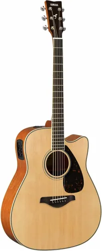 Vista 4 de Yamaha fg820 Guitarra Acústica, color natural, Natural