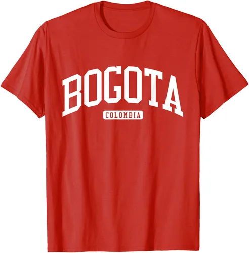 Vista 85 de Camiseta estilo universitario de Bogotá Colombia, Negro