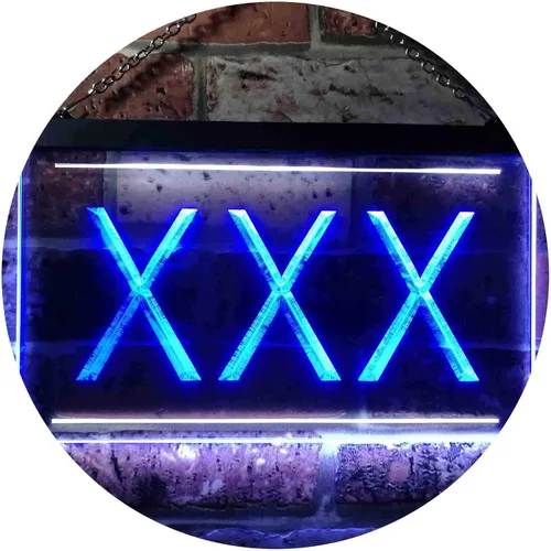 Vista 19 de ADVPRO XXX - Letrero de neón LED de doble color iluminado para adultos, color azul y rojo, 12 x 8.5 pulgadas, st6s32-i0791-br