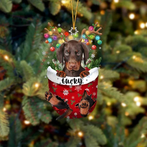 Vista 98 de Adorno de Navidad personalizado para perro Airedale Terrier en bolsillo de nieve, adorno para árbol de Navidad, idea de regalo para amantes
