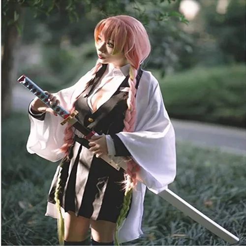 Vista 5 de Tanjiro Giyuu - Disfraz de cosplay de anime kimono de Halloween