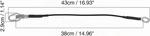 Vista 3 de X AUTOHAUX Cables de soporte para elevador de portón trasero de camión para Ford para Ranger 1993-2001 2003 2004 2006 2007 2008 2 piezas