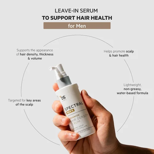 Vista 3 de DS Labs Spectral Suero para la Densidad Capilar Masculina (anteriormente Spectral.DNC-N), 60mL - Tratamiento Ligero de Uso Diario para un Cabello