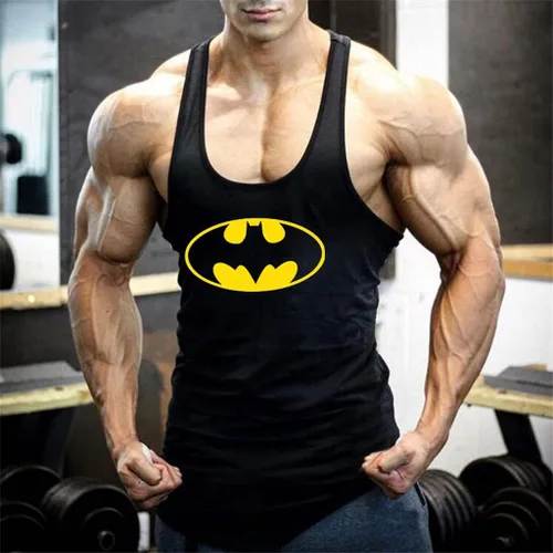 Vista 3 de WXBDD - Camiseta sin mangas para hombre, para fisicoculturismo, gimnasio, entrenamiento, a la moda, para hombre, musculación, fitness, Stringer