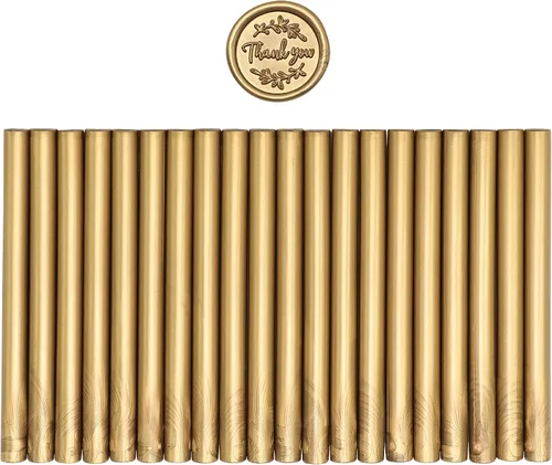 Vista 2 de SWANGSA 20 barras de cera de sellado para pistola de pegamento, oro antiguo Dorado antiguo