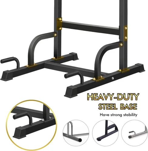 Vista 5 de BangTong&Li - Torre de ejercicio, barra de dominadas, estación de fondos, soporte para el gimnasio en casa, equipo de entrenamiento de fuerza