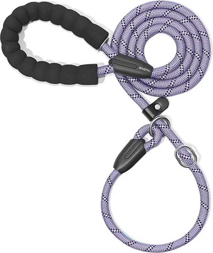 Vista 8 de iYoShop Correa Deslizante Duradera para Perro con Mango Acolchado e Hilos Altamente Reflectantes, Correa de Entrenamiento para Perros Sin Tirones