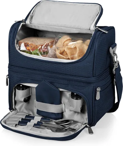 Vista 35 de PICNIC TIME NCAA Nebraska Cornhuskers Pranzo - Lonchera aislada con juego de pícnic, bolsa enfriadora para el almuerzo