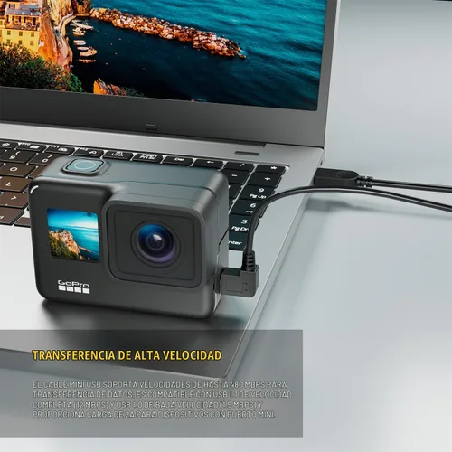 Vista 4 de Eanetf Cable mini USB de 90 grados, paquete de 3 unidades para Dash Cam