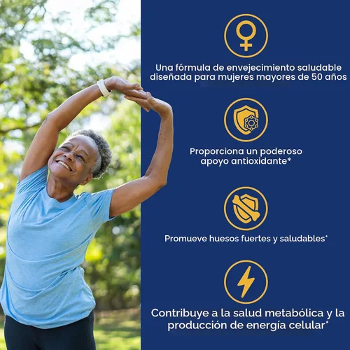 Vista 3 de Puritan's Pride Ultra Woman 50 Plus - Multivitamínico diario de liberación de tiempo de alto rendimiento con zinc, suplemento dietético para un