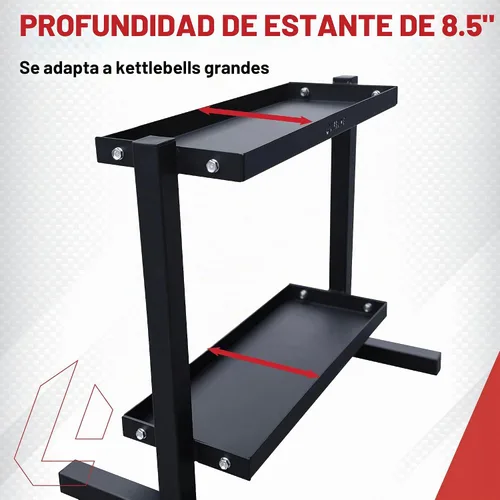 Vista 2 de Lifeline Estante de almacenamiento para pesas rusas de fitness