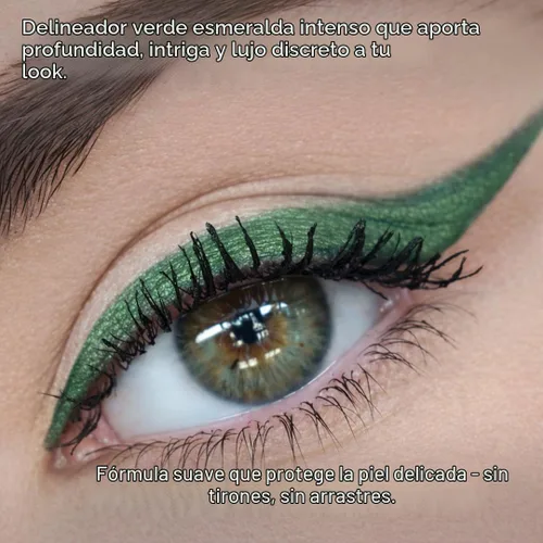 Vista 3 de Honeybee Gardens Lápiz delineador de ojos verde esmeralda sin esfuerzo Envy