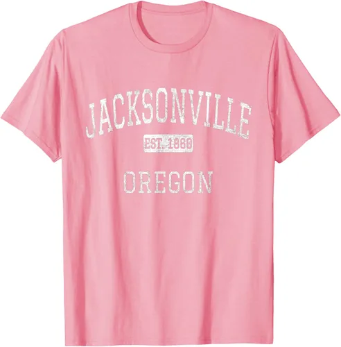 Vista 33 de Jacksonville Oregon OR - Camiseta vintage, Negro