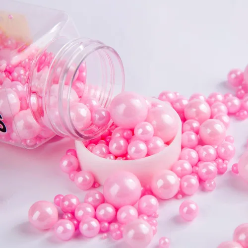 Vista 10 de Sentovac - Gránulos de azúcar con perlas doradas brillantes para decoración de pasteles, tamaño mezclador, 1 botella de 4.23 onzas, decoración