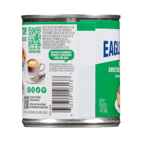 Vista 5 de Borden Eagle Leche condensada, endulzada simple, 14 onzas