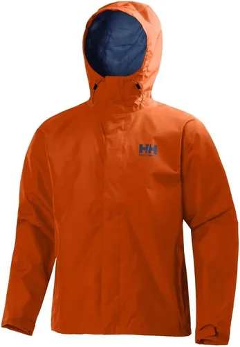 Vista 13 de Helly-Hansen Seven J - Chaqueta impermeable resistente al viento transpirable para hombre Sorbete de naranja 320